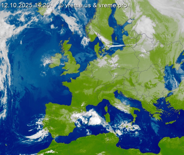 Oblačnost Evropa