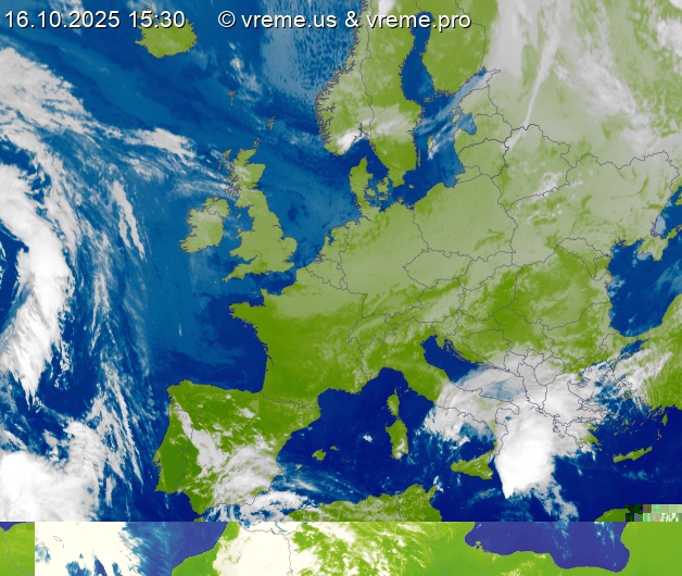 Oblačnost Evropa