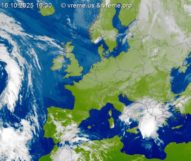 Oblačnost Evropa