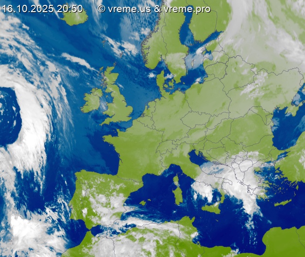 Oblačnost Evropa