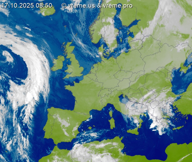 Oblačnost Evropa