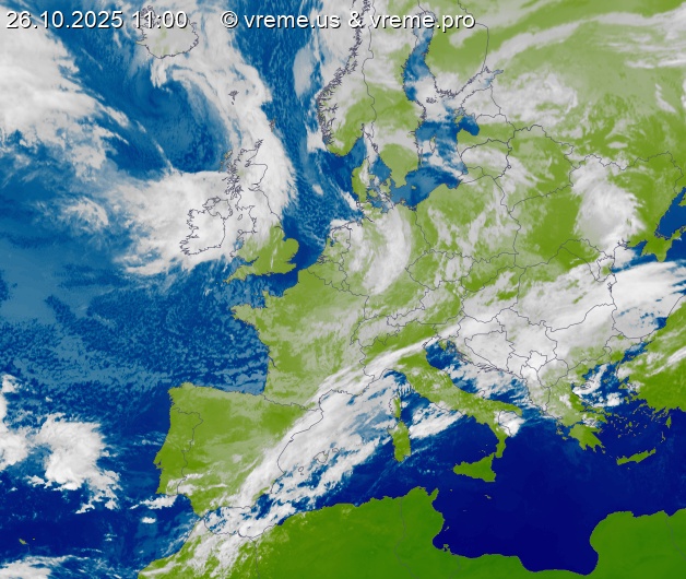 Oblačnost Evropa