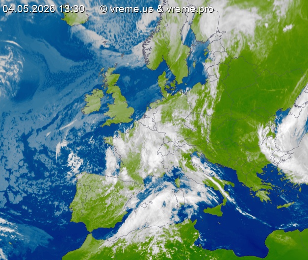 Oblačnost Evropa