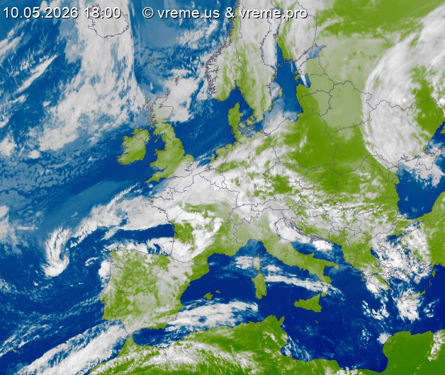 Oblačnost Evropa