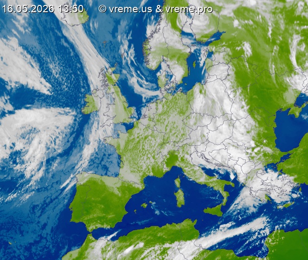 Oblačnost Evropa