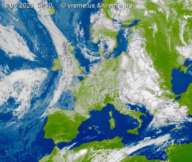Oblačnost Evropa