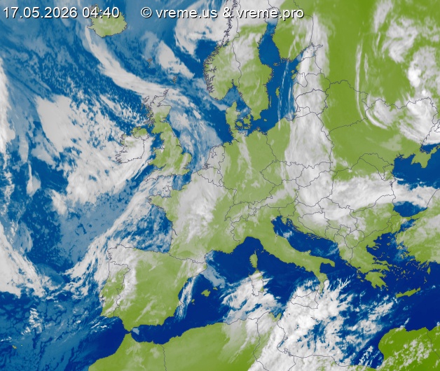 Oblačnost Evropa