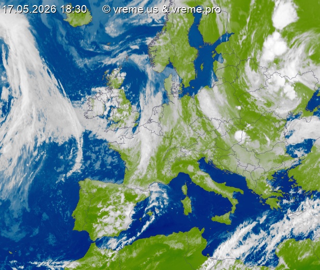 Oblačnost Evropa