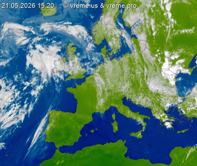 Oblačnost Evropa
