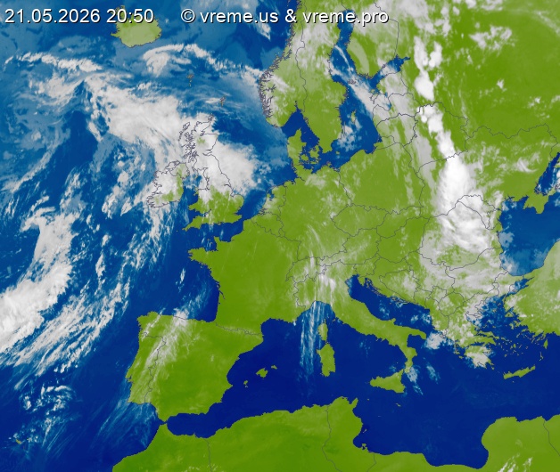 Oblačnost Evropa