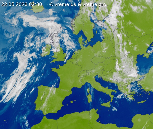 Oblačnost Evropa