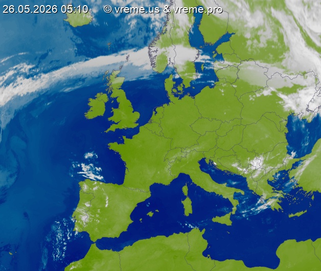 Oblačnost Evropa