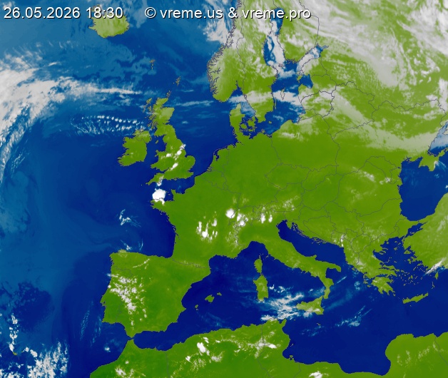 Oblačnost Evropa