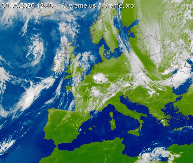 Oblačnost Evropa