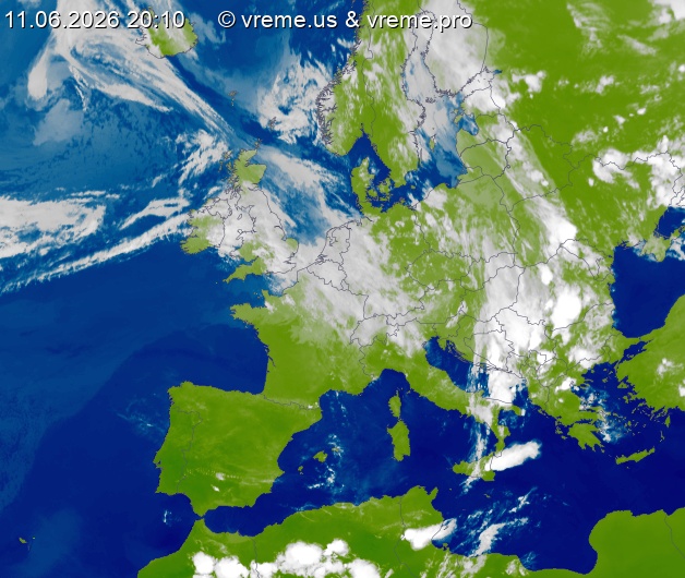 Oblačnost Evropa