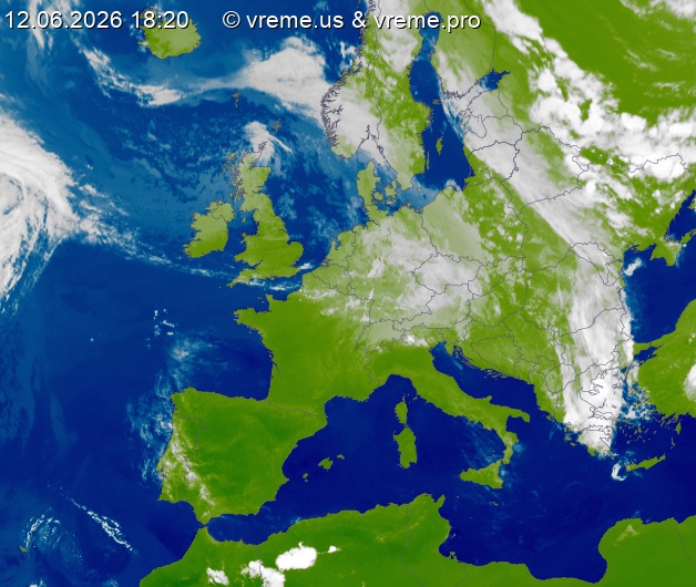 Oblačnost Evropa