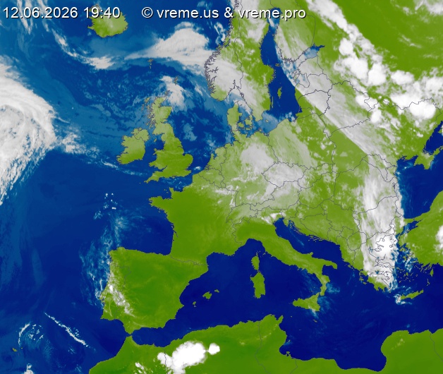 Oblačnost Evropa