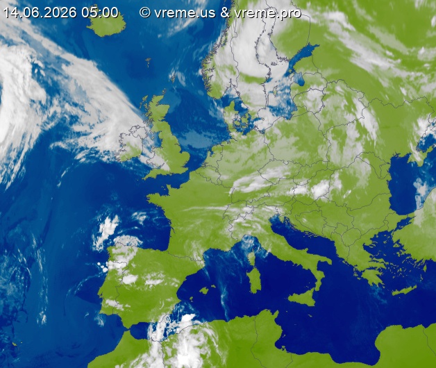 Oblačnost Evropa
