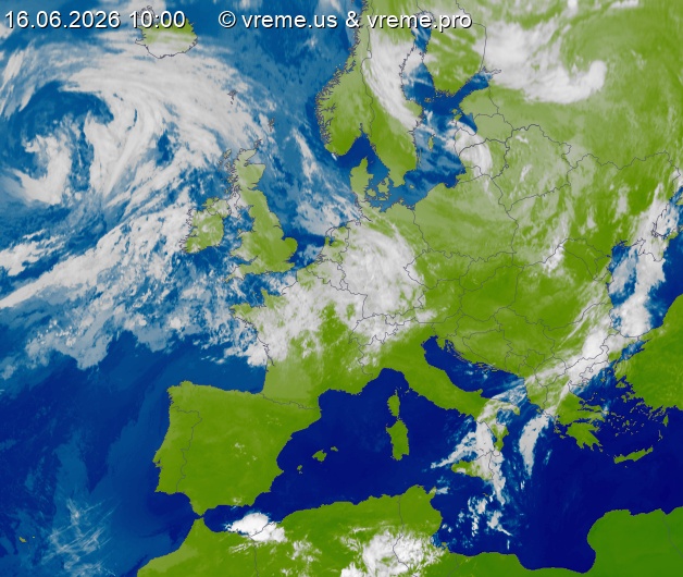 Oblačnost Evropa