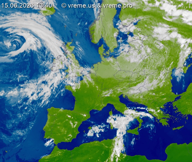 Oblačnost Evropa
