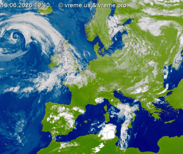 Oblačnost Evropa