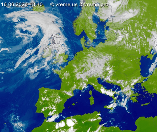 Oblačnost Evropa