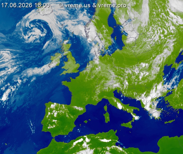 Oblačnost Evropa