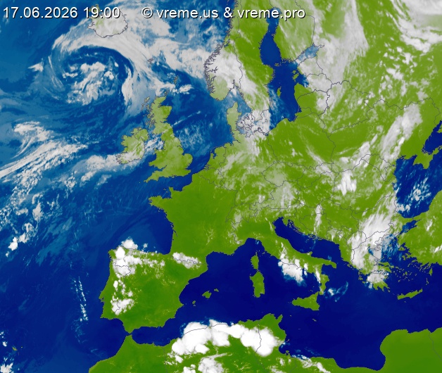 Oblačnost Evropa