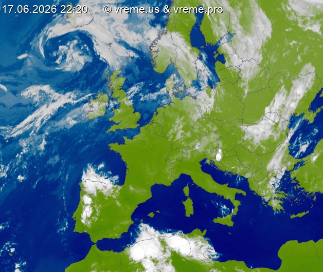 Oblačnost Evropa