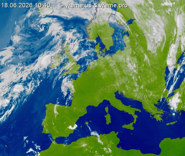 Oblačnost Evropa