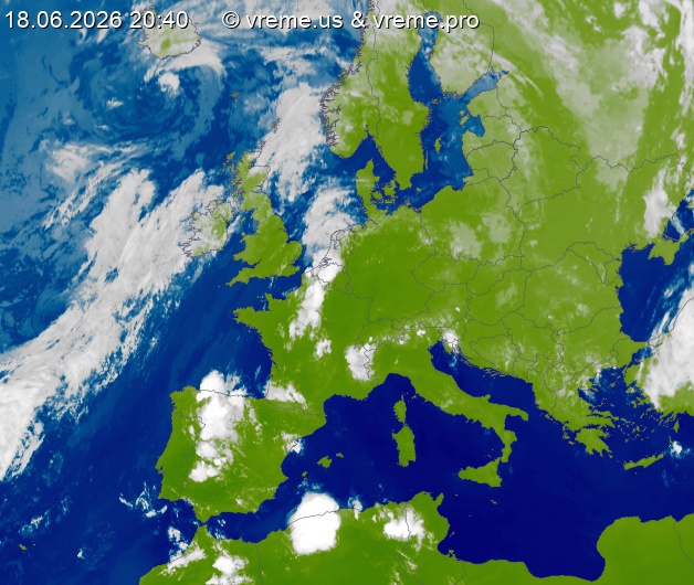 Oblačnost Evropa