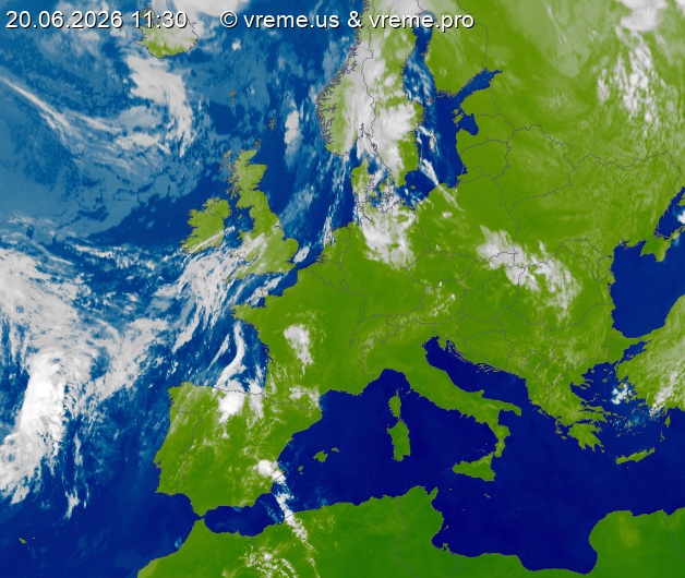Oblačnost Evropa