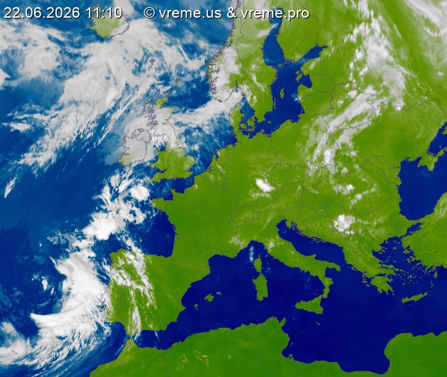 Oblačnost Evropa