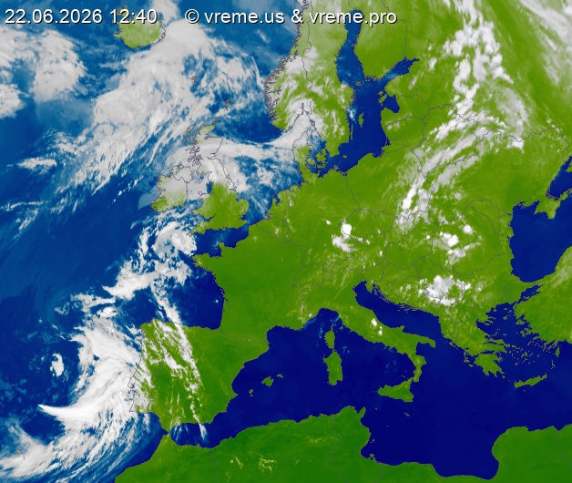 Oblačnost Evropa
