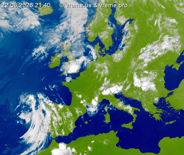 Oblačnost Evropa