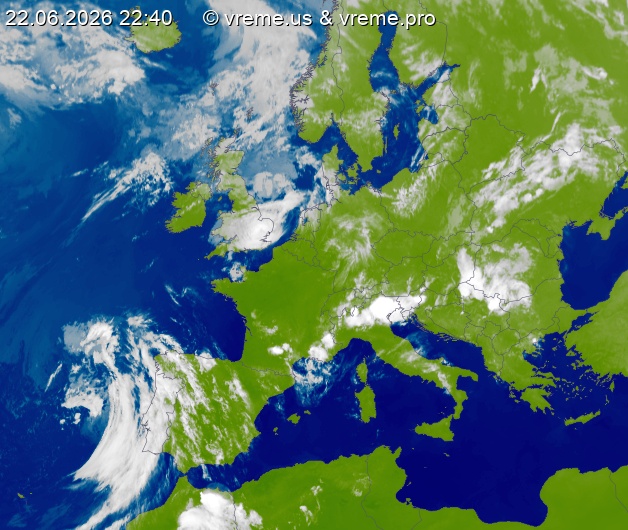Oblačnost Evropa