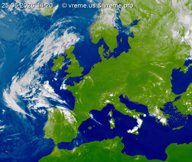 Oblačnost Evropa