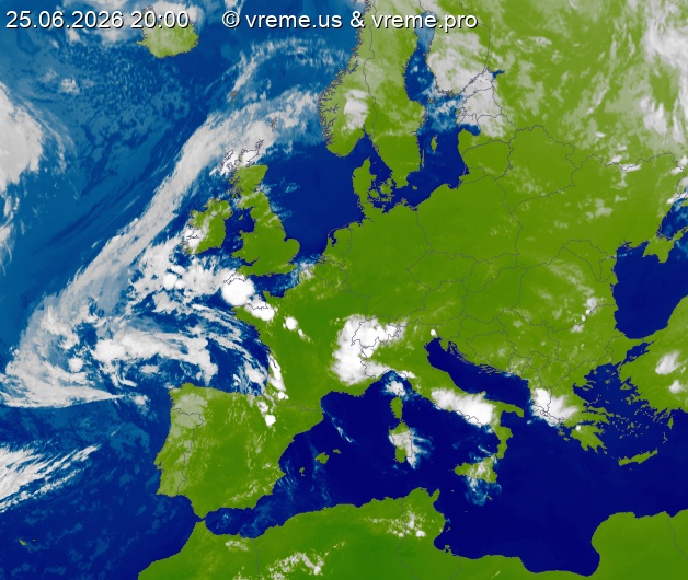 Oblačnost Evropa