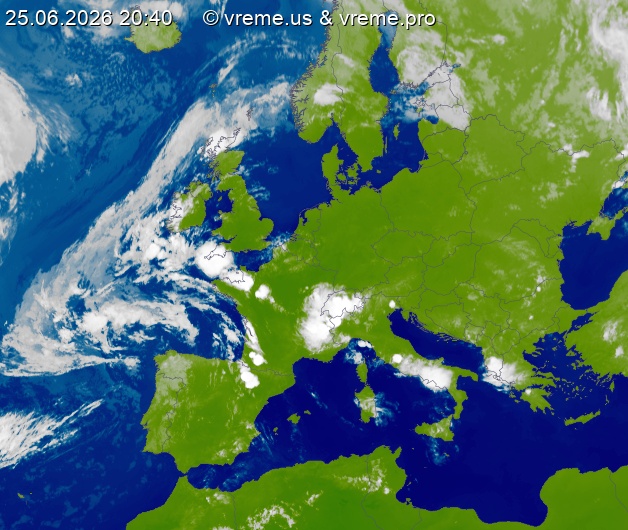 Oblačnost Evropa