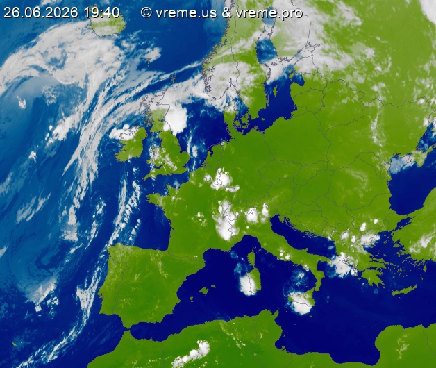 Oblačnost Evropa