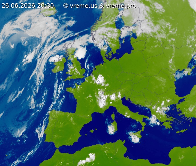 Oblačnost Evropa