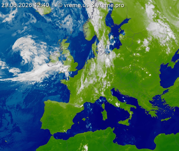 Oblačnost Evropa