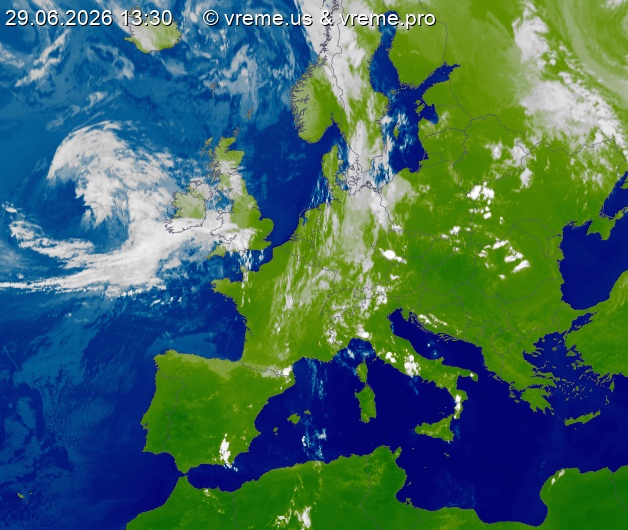 Oblačnost Evropa
