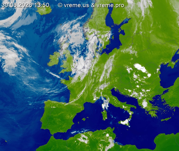 Oblačnost Evropa
