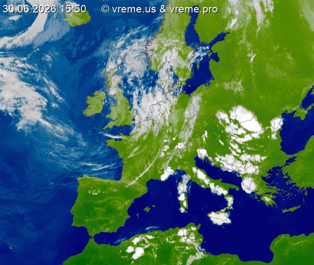 Oblačnost Evropa