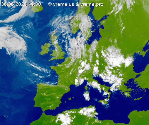 Oblačnost Evropa