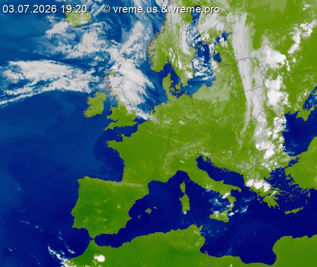 Oblačnost Evropa