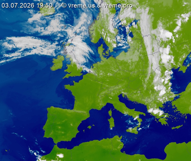 Oblačnost Evropa
