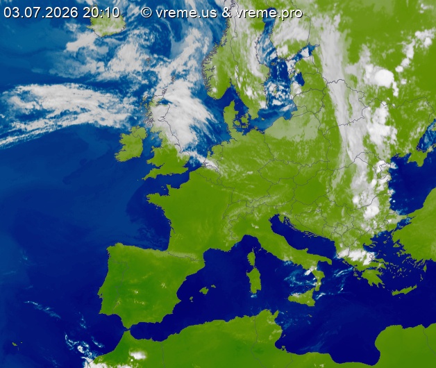 Oblačnost Evropa