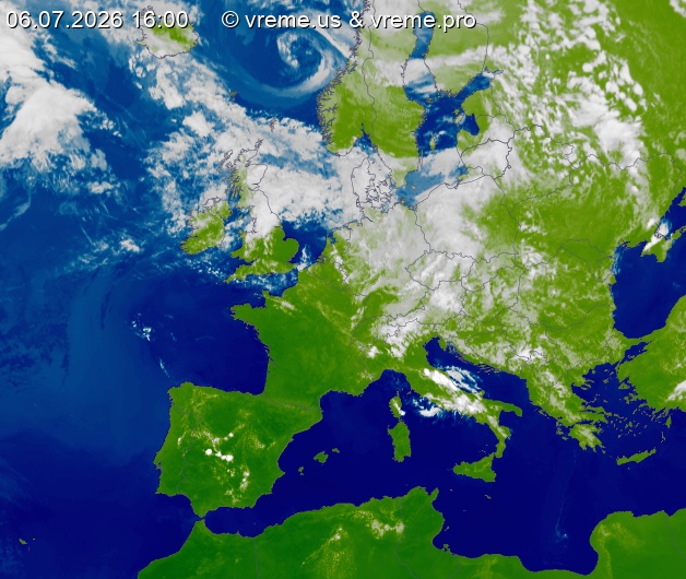 Oblačnost Evropa